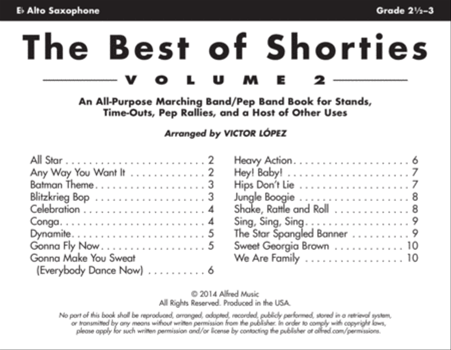 The Best of Shorties, Volume 2 Marching Band scores gallery preview page 2