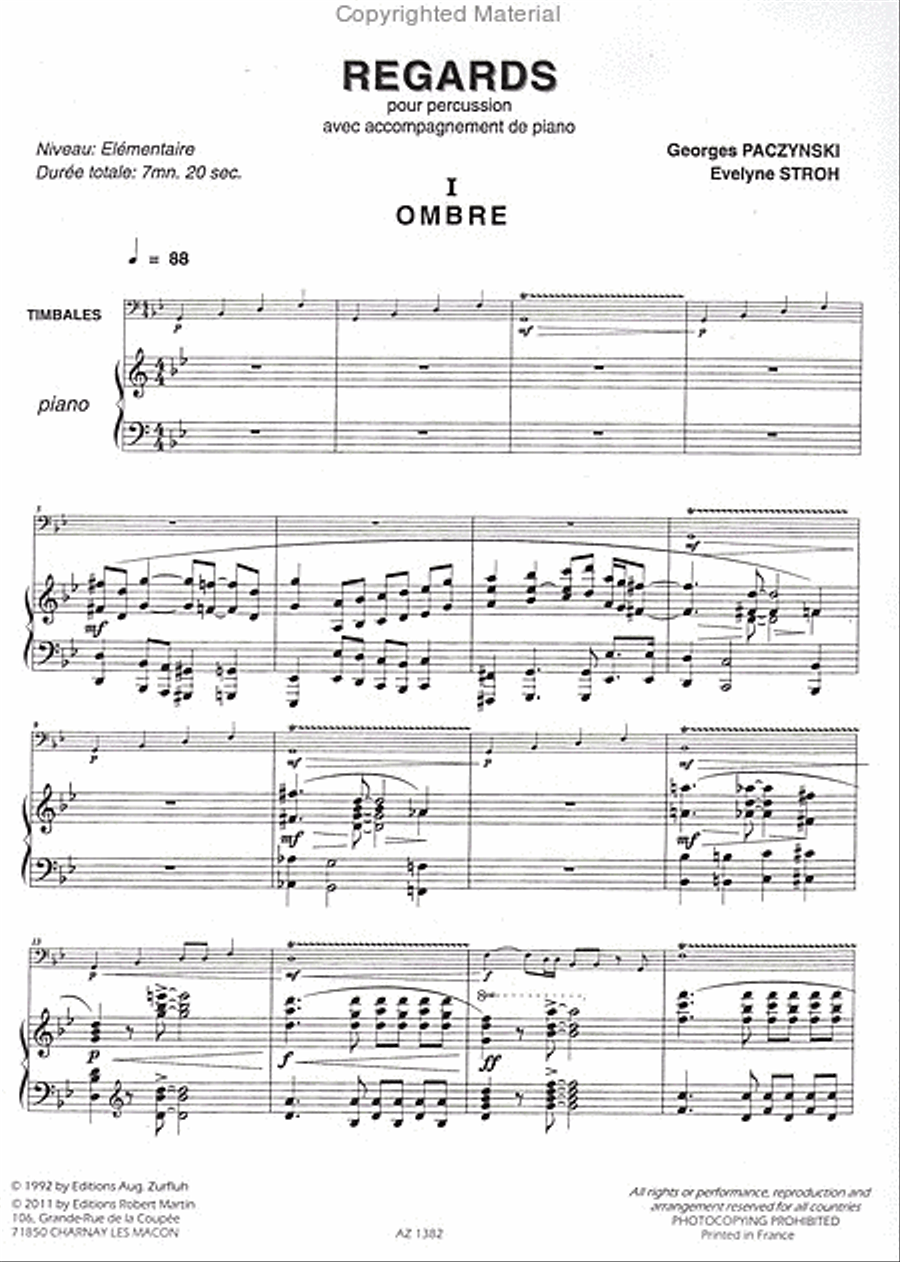 Regards Piano Accompaniment scores gallery preview page 2