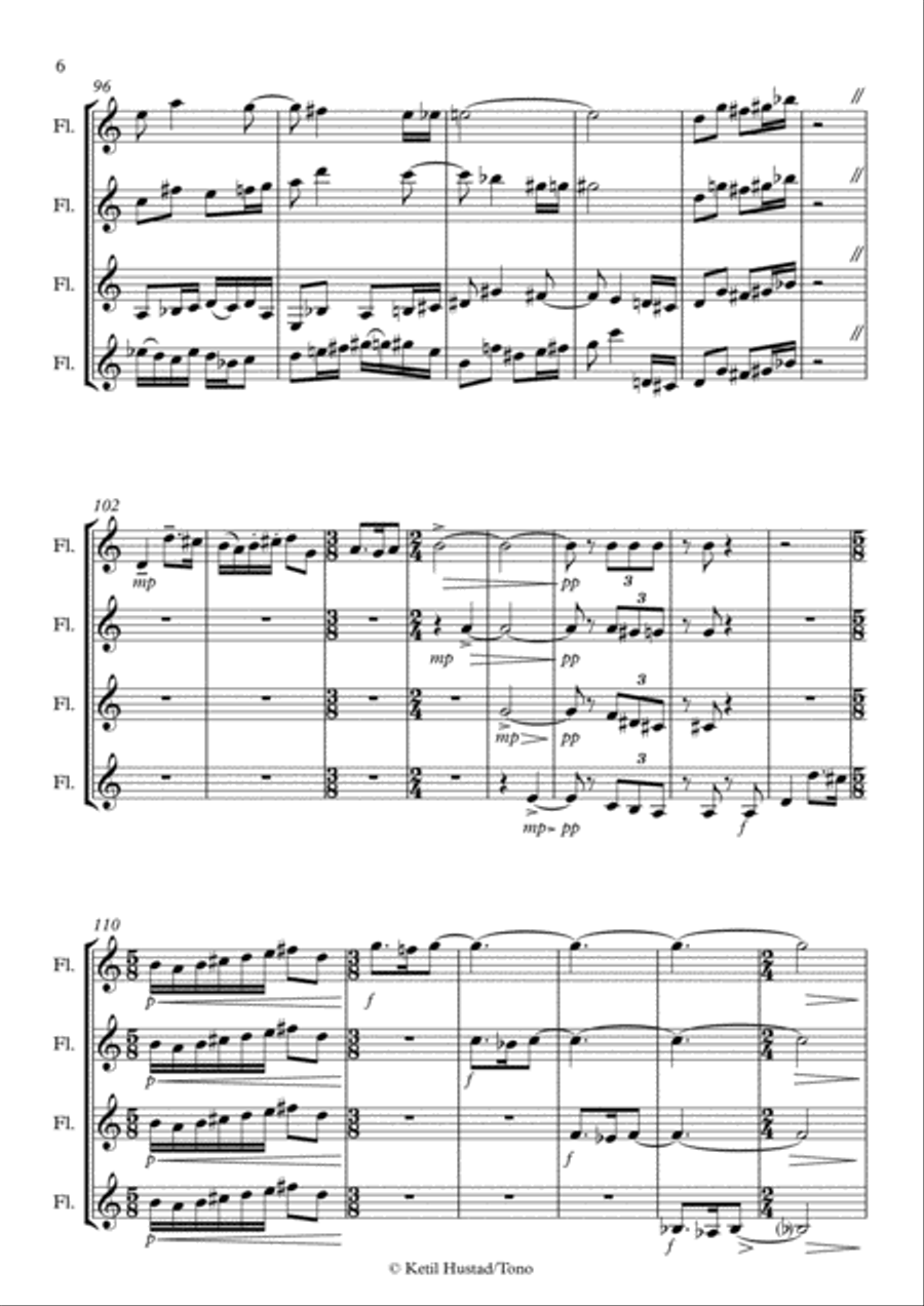 Bagatelle Woodwind Quartet scores gallery preview page 6