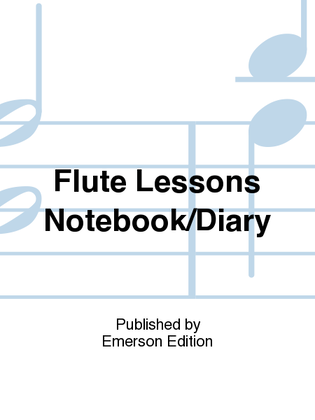 Flute Lessons Notebook/Diary