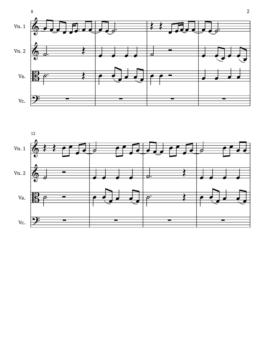 What Was I Made For? String Quartet scores gallery preview page 2