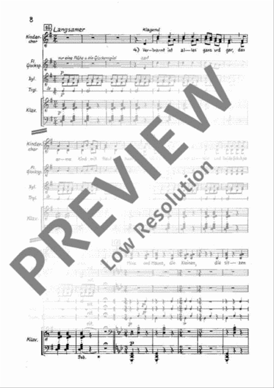 Der Struwwelpeter Children's Choir scores gallery preview page 13