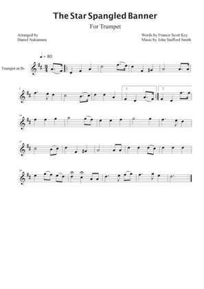 The Star Spangled Banner (For Trumpet)