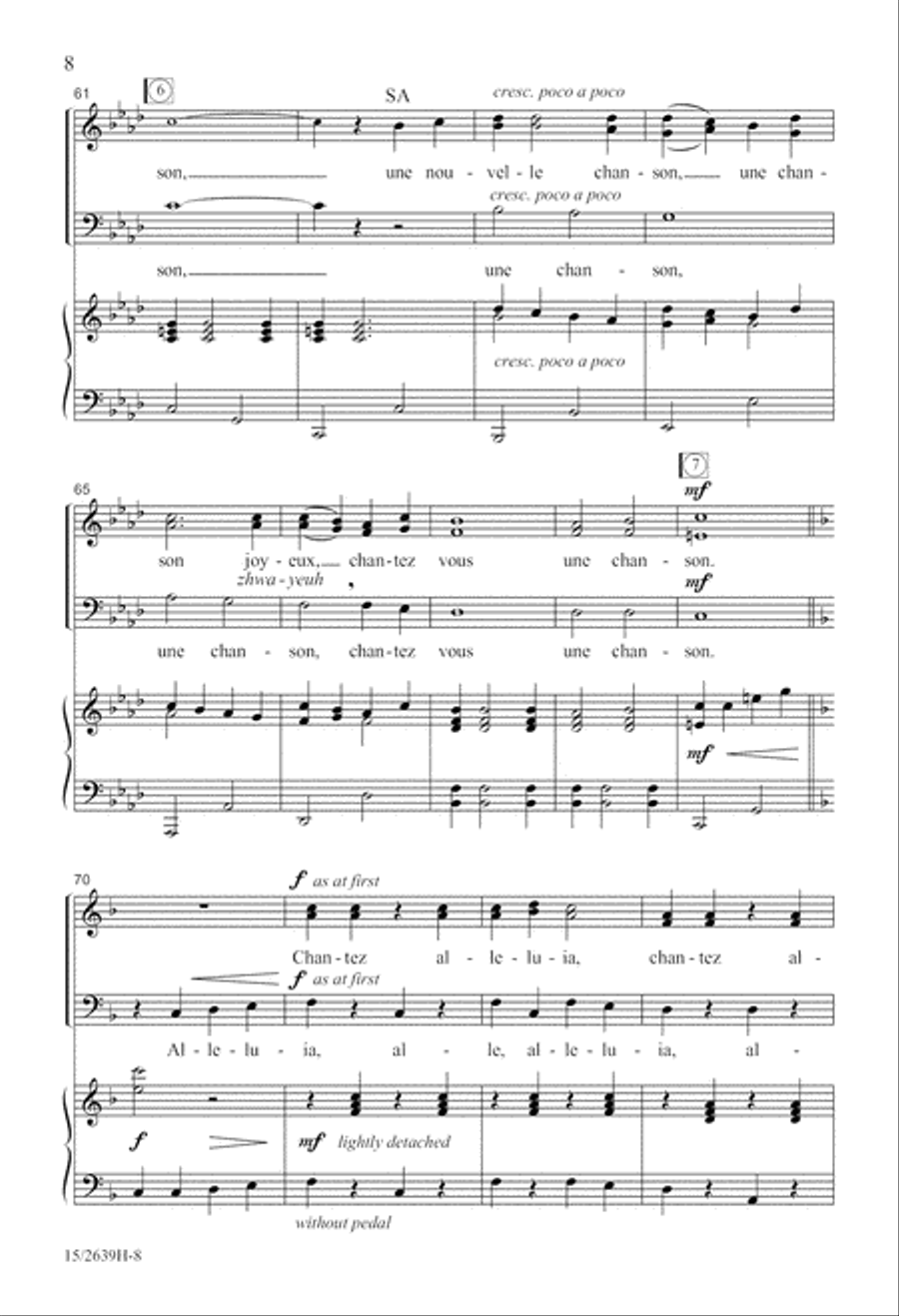 Chantez Alleluia! 3-Part scores gallery preview page 9