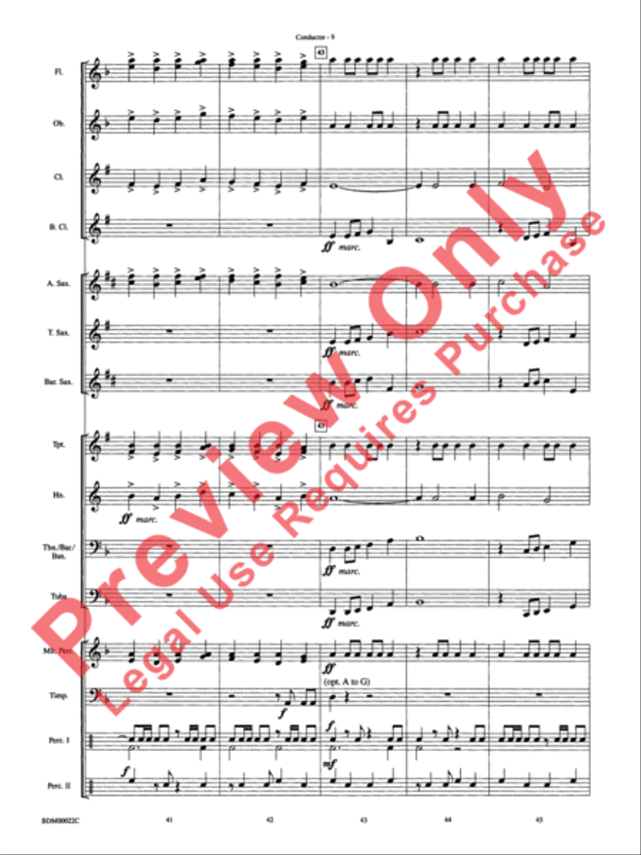 Ancient Moon Concert Band scores gallery preview page 12