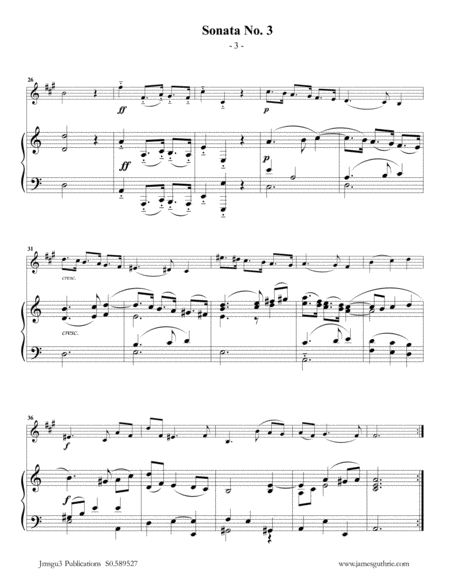 Vivaldi: Sonata No. 3 for Alto Clarinet & Piano image number null