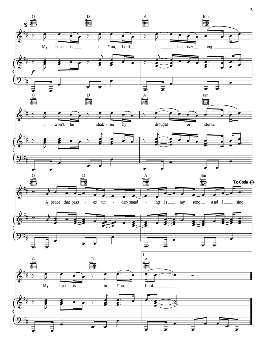 My Hope Is In You Guitar scores gallery preview page 3