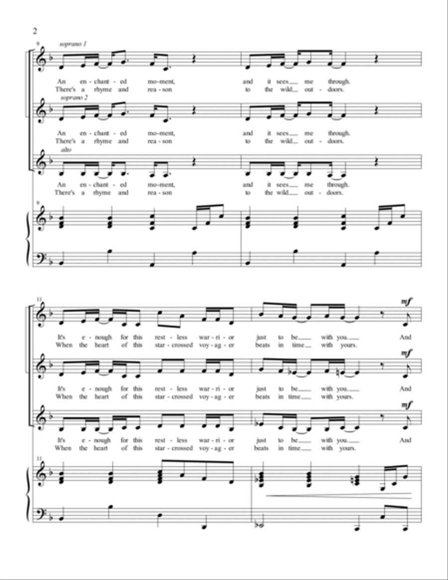 Can You Feel The Love Tonight SSA scores gallery preview page 2