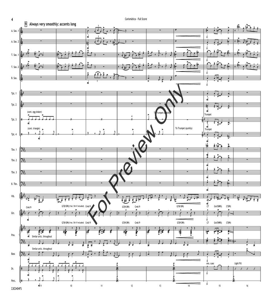 Carismática Jazz Ensemble scores gallery preview page 4