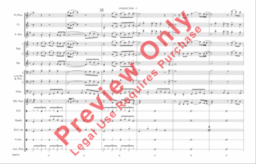 Flowers Flowers Marching Band scores gallery preview page 6