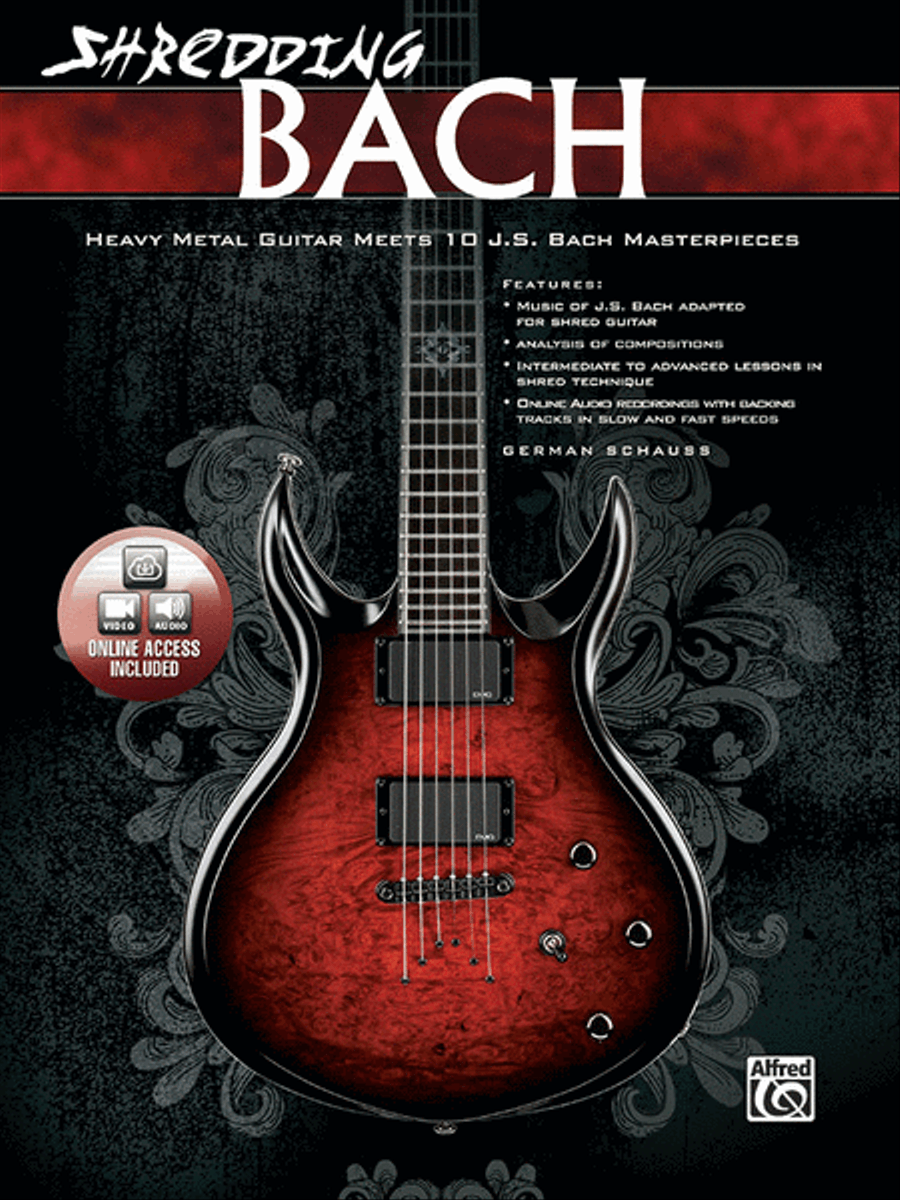 Shredding Bach Electric Guitar scores gallery preview page 1