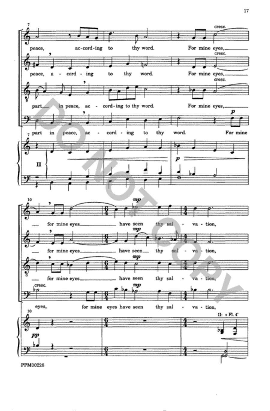 Evening Service for the Nativity Divisi scores gallery preview page 18