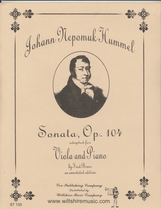 Book cover for Sonata, Op. 104 annotated edition (Fred Broer)