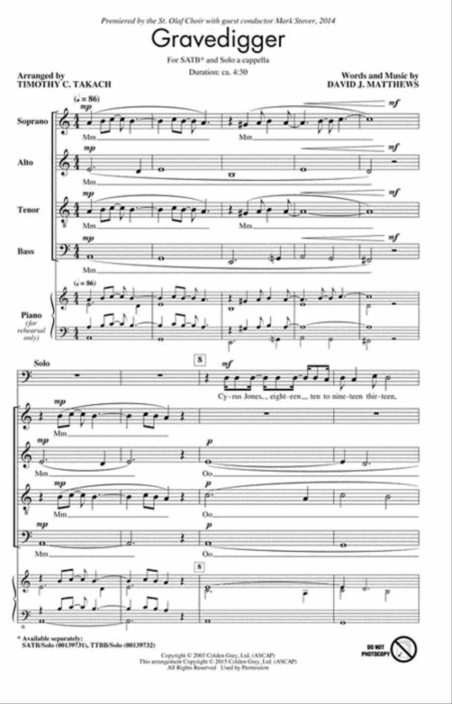 Gravedigger 4-Part scores gallery preview page 2