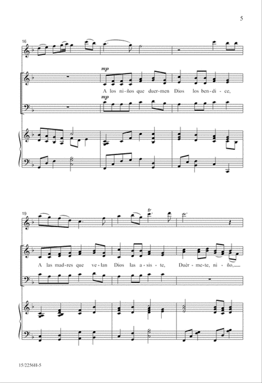Duérmete, niño 3-Part scores gallery preview page 5