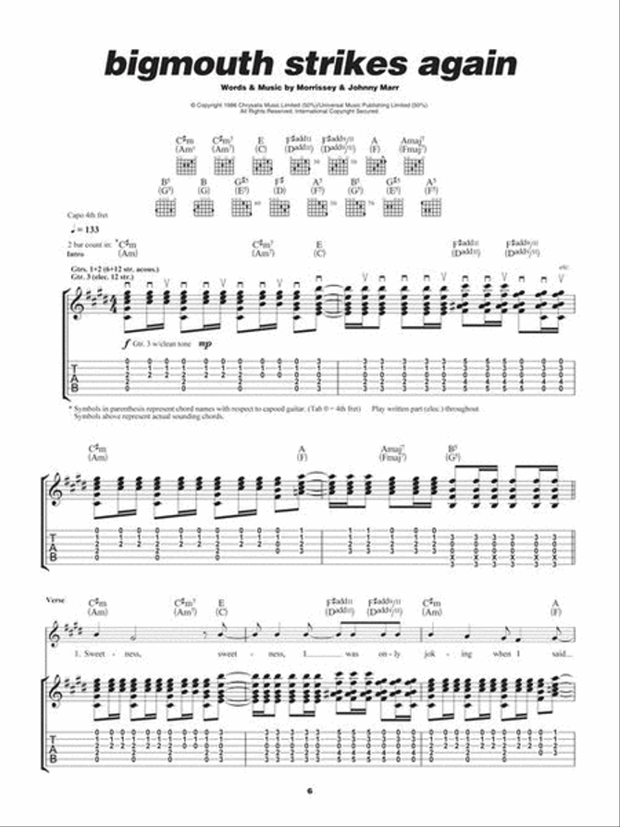 Play Guitar with the Smiths Acoustic Guitar scores gallery preview page 4