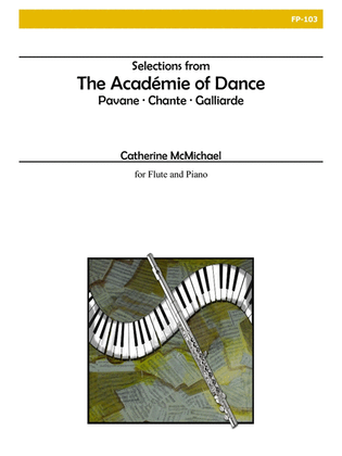 Book cover for Selections from "The Academie of Dance" for Flute and Piano