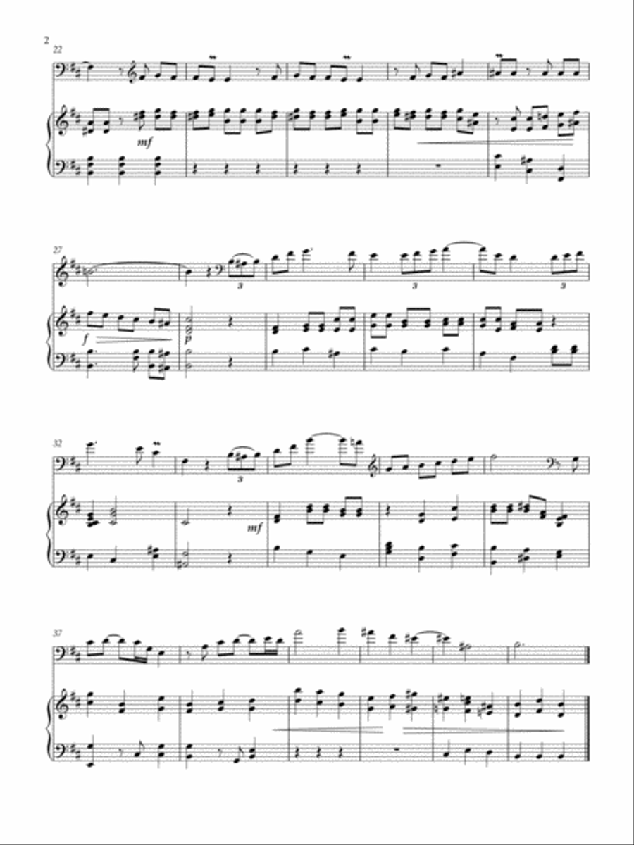 II Largo from Fluvial Sonata in D minor Small Ensemble scores gallery preview page 4