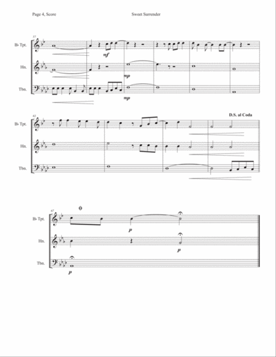 Sweet Surrender Horn scores gallery preview page 4