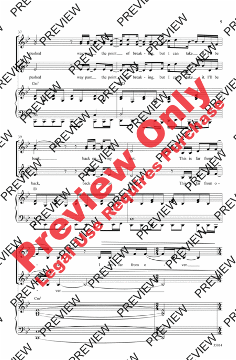 You Haven't Seen the Last of Me Women's Choir scores gallery preview page 8