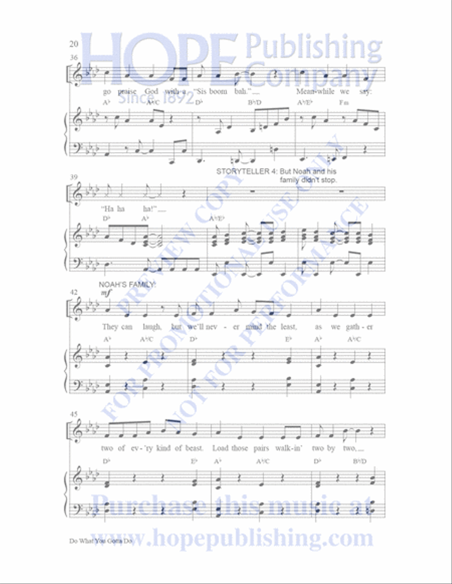Sailor's Bible Children's Choir scores gallery preview page 21