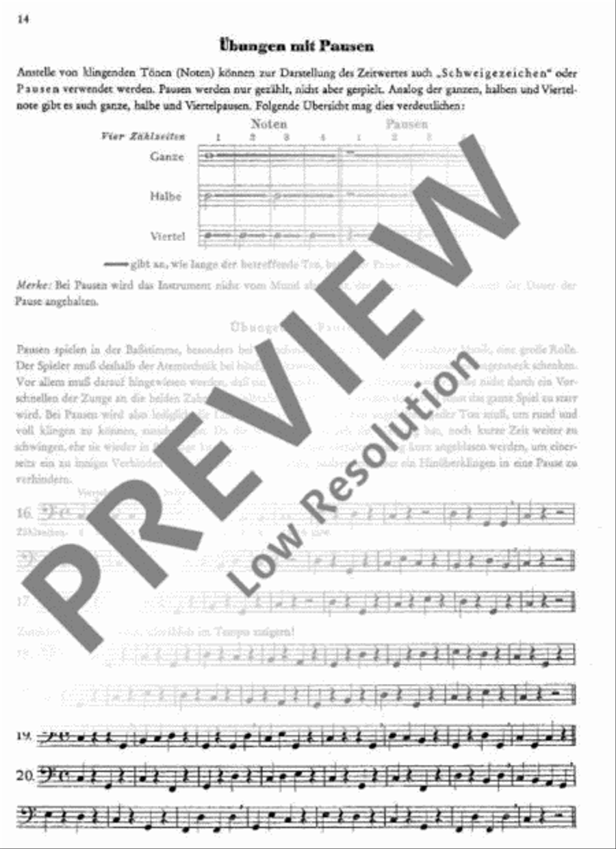 Schule für die Hohner Bass-Mundharmonika Harp scores gallery preview page 15