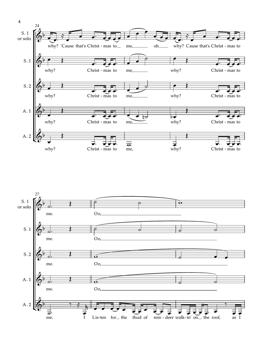 That's Christmas to Me SSAA scores gallery preview page 4