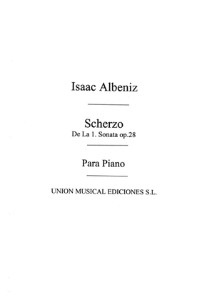 Book cover for Scherzo De La Sonata No.1 Op.28 For Piano