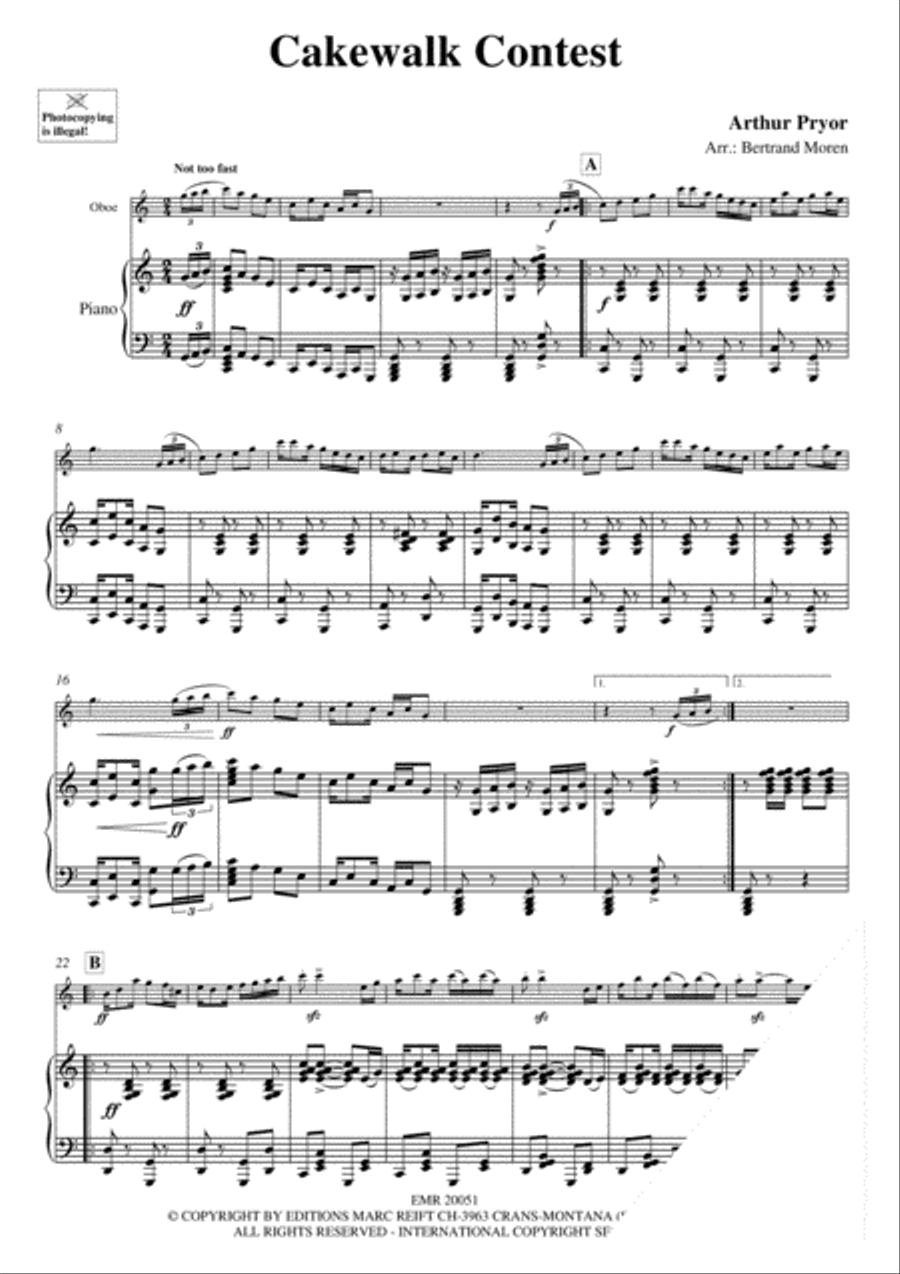 Cakewalk Contest Cakewalk Contest Piano Accompaniment scores gallery preview page 3