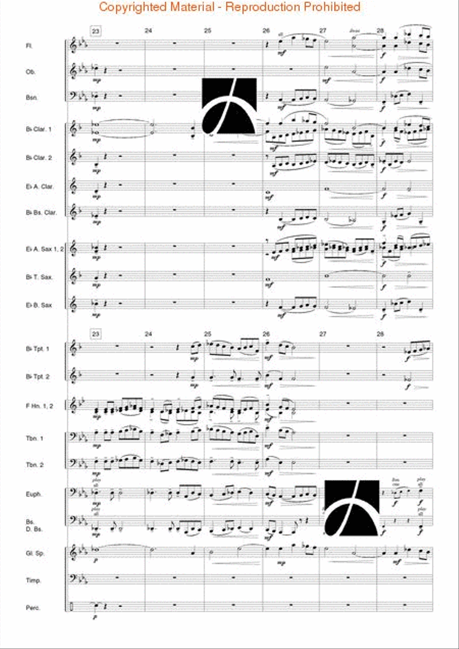 Moment Musical Moment Musical Concert Band scores gallery preview page 6