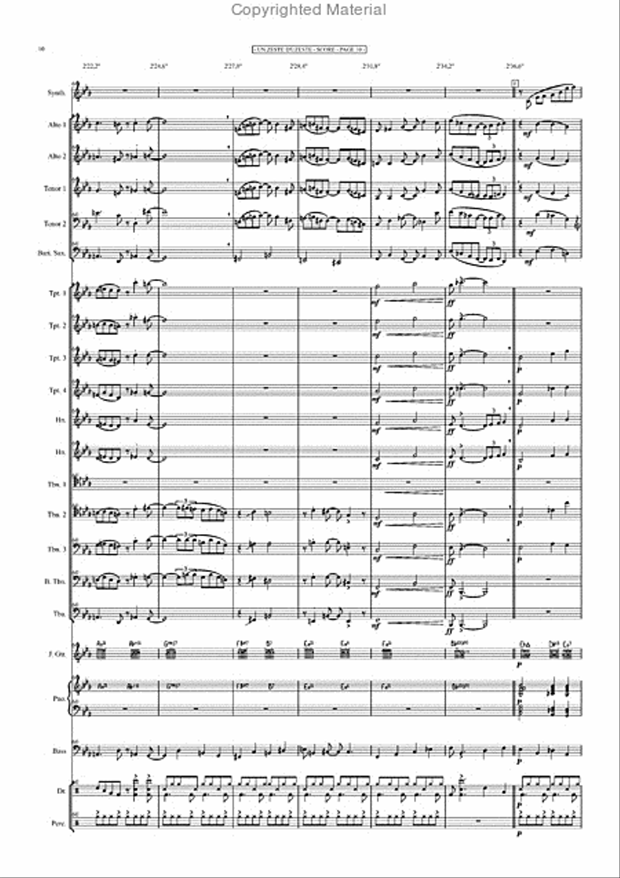 UN ZESTE D'UZESTE Big Band & Synthe Jazz Ensemble scores gallery preview page 11