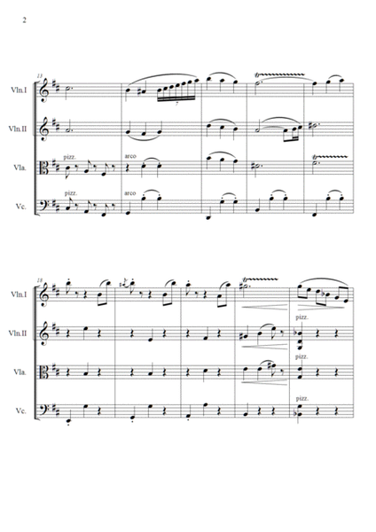 Christmas Waltz for String Quartet image number null