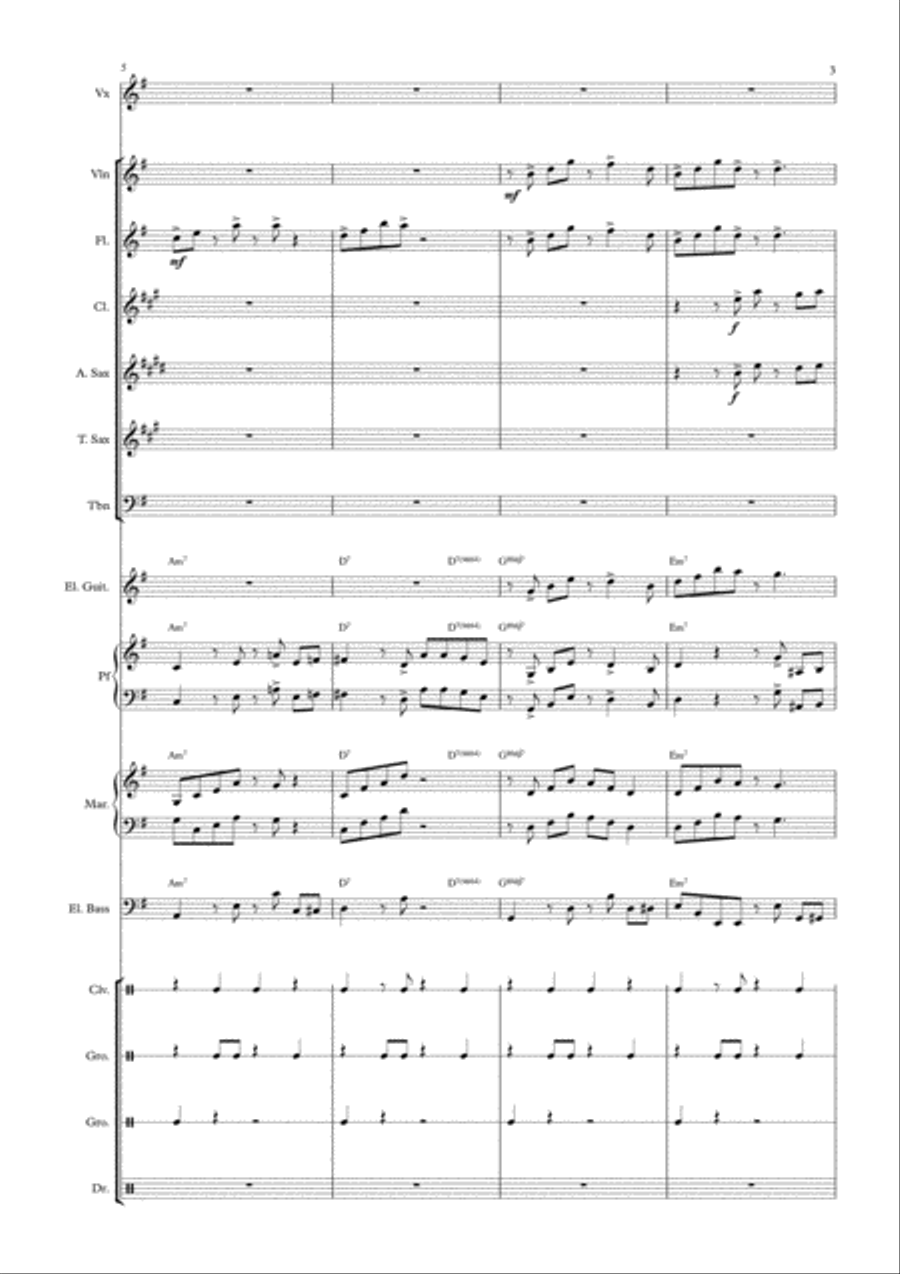 Feliz Navidad Feliz Navidad Small Ensemble scores gallery preview page 3