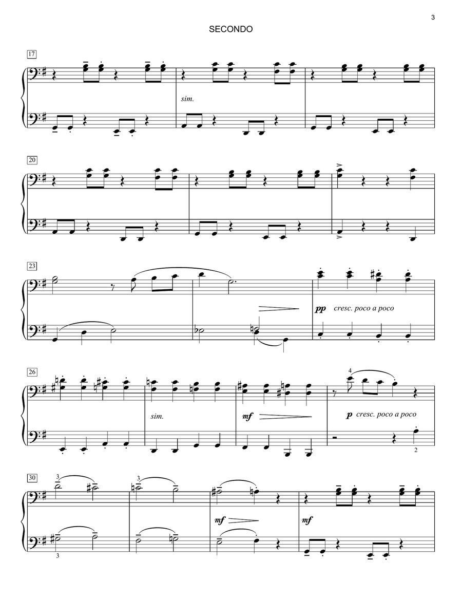 Heart And Soul 1 Piano, 4-Hands scores gallery preview page 3