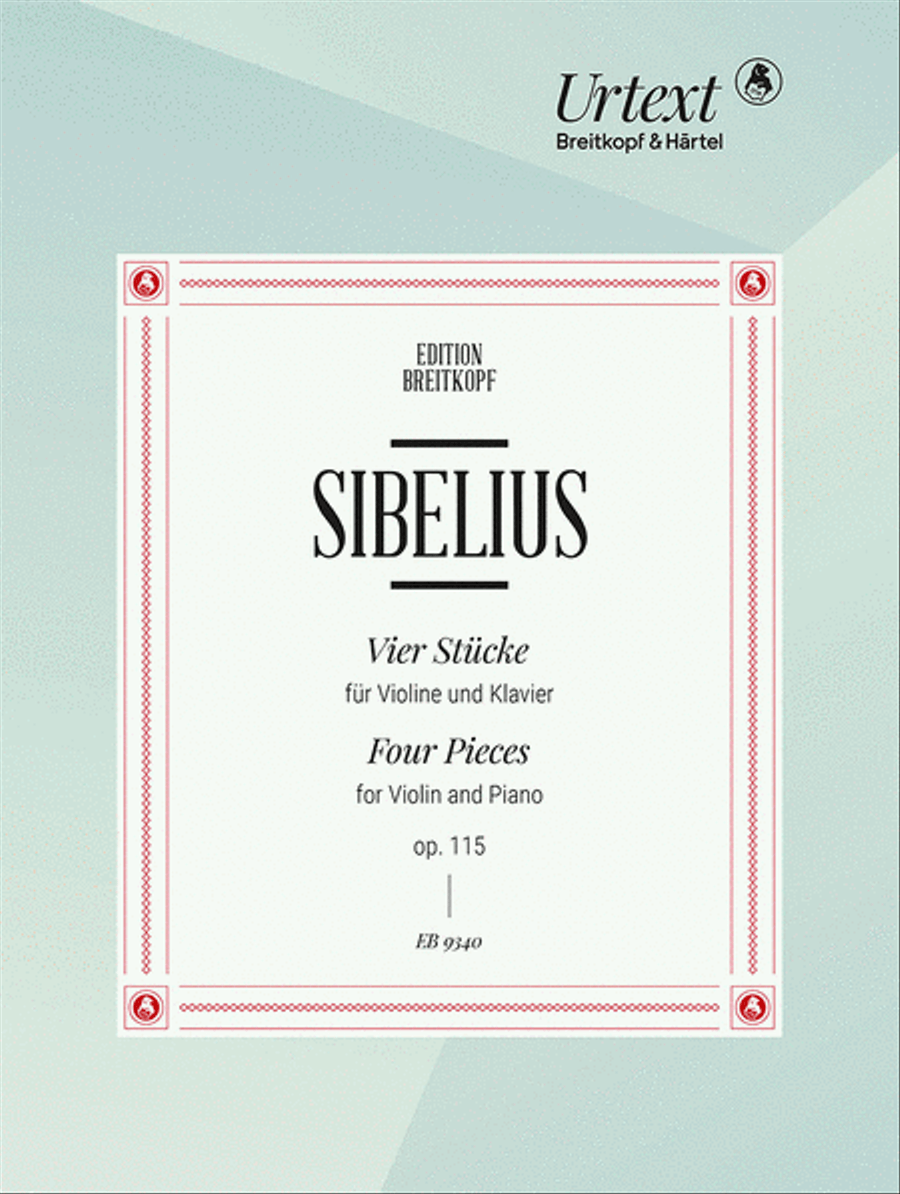 4 Pieces for Violin and Piano Op. 115 Violin Solo scores gallery preview page 1