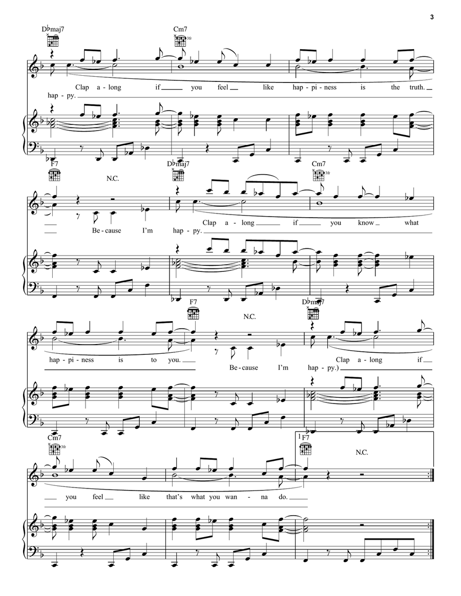 Happy Happy Acoustic Guitar scores gallery preview page 3
