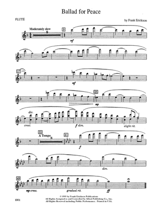 Ballad for Peace: Flute