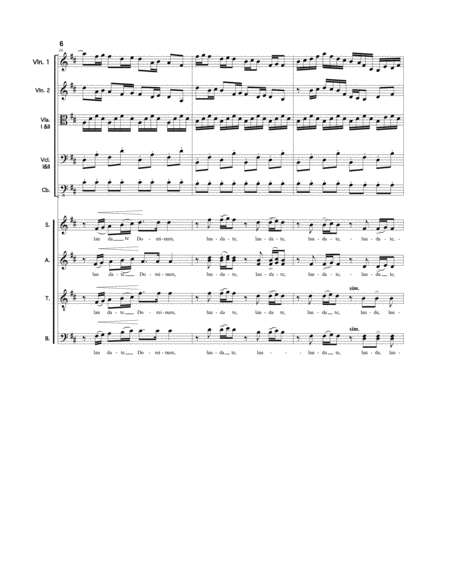 Laudate Dominum (Praise the Lord, all ye lands) Men's Chorus image number null