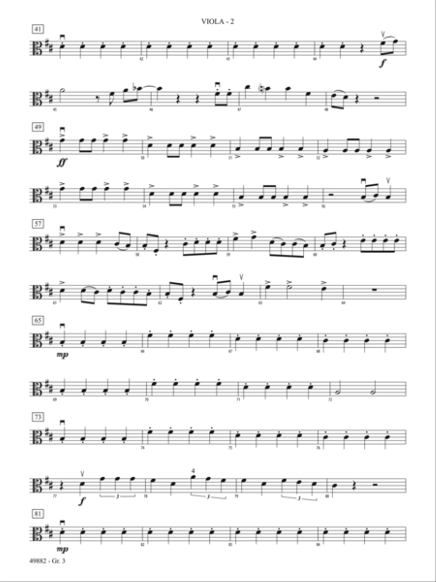 High Hopes: Viola - Grade 3 String Orchestra scores gallery preview page 2