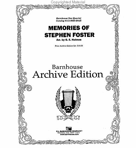 Memories of Stephen Foster