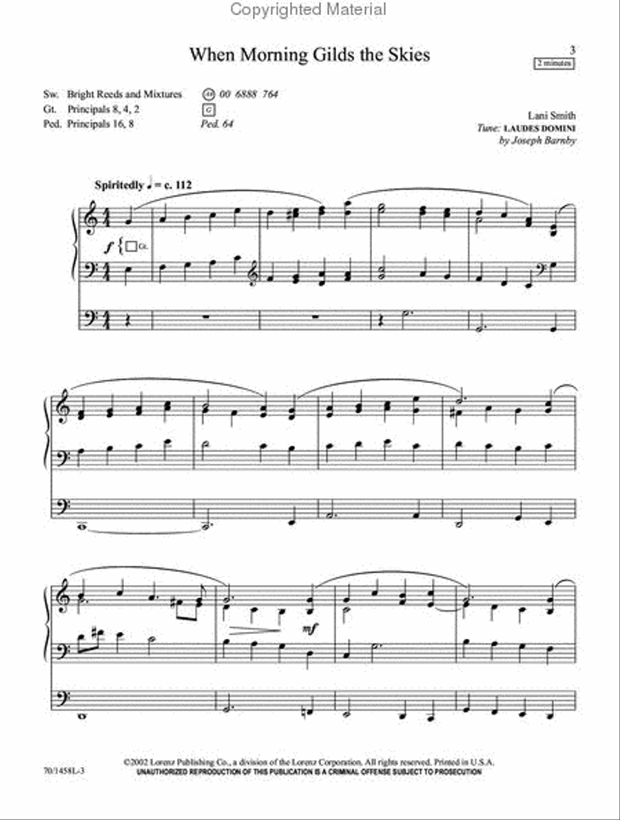 Pedals and Pipes for Postludes and Praise Organ Solo scores gallery preview page 2