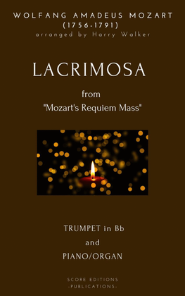 Book cover for Lacrimosa - Mozart (for Trumpet in Bb and Piano/Organ)