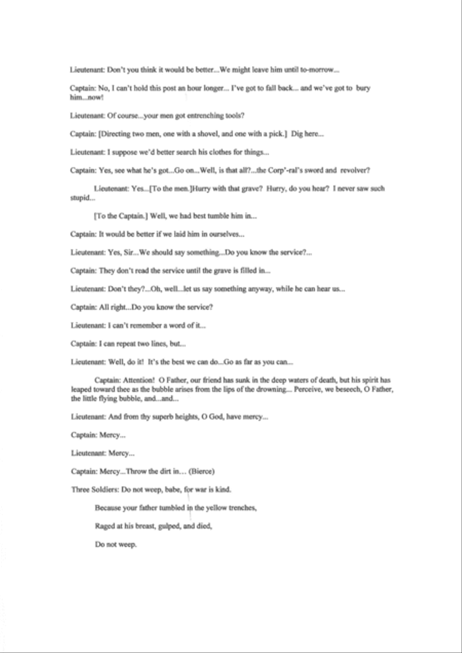 Frederick Frahm: The Death of Isiah Robb, piano-vocal score 4-Part scores gallery preview page 6