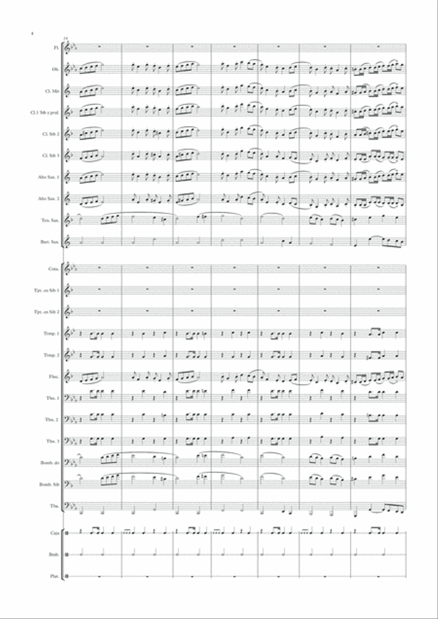Rocío Malagueño Concert Band scores gallery preview page 4
