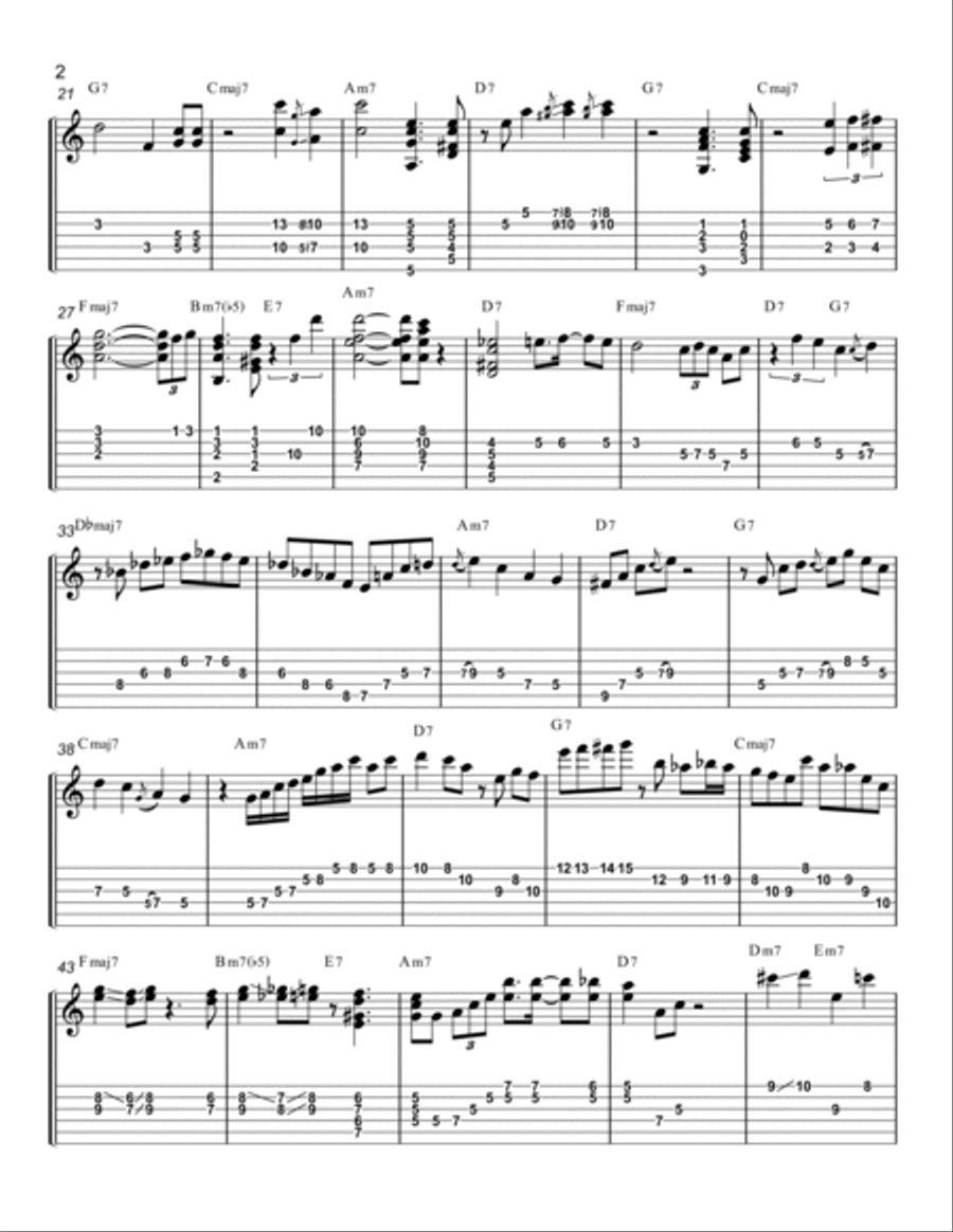 Isn't She Lovely Electric Guitar scores gallery preview page 2
