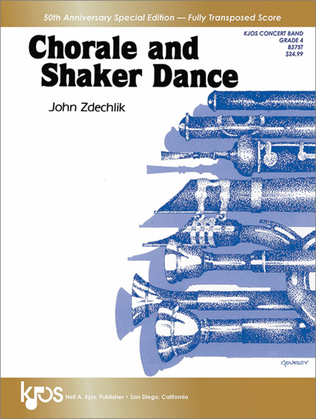 Book cover for Choral And Shaker Dance - Fully Transposed Score