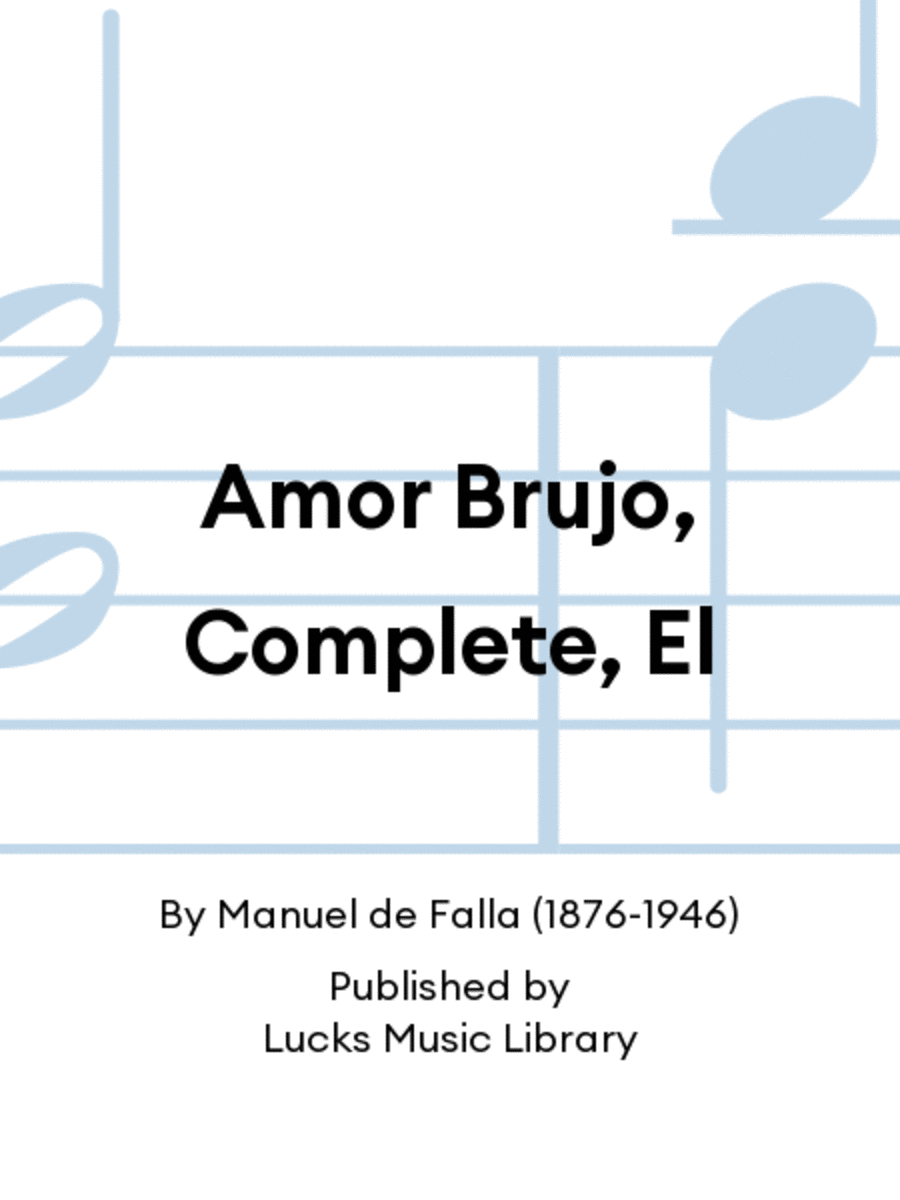 Amor Brujo, Complete, El Score scores gallery preview page 1