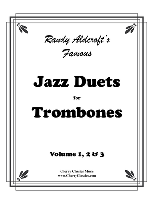 Book cover for Famous Jazz Duets for Trombone complete volume 1, 2 & 3