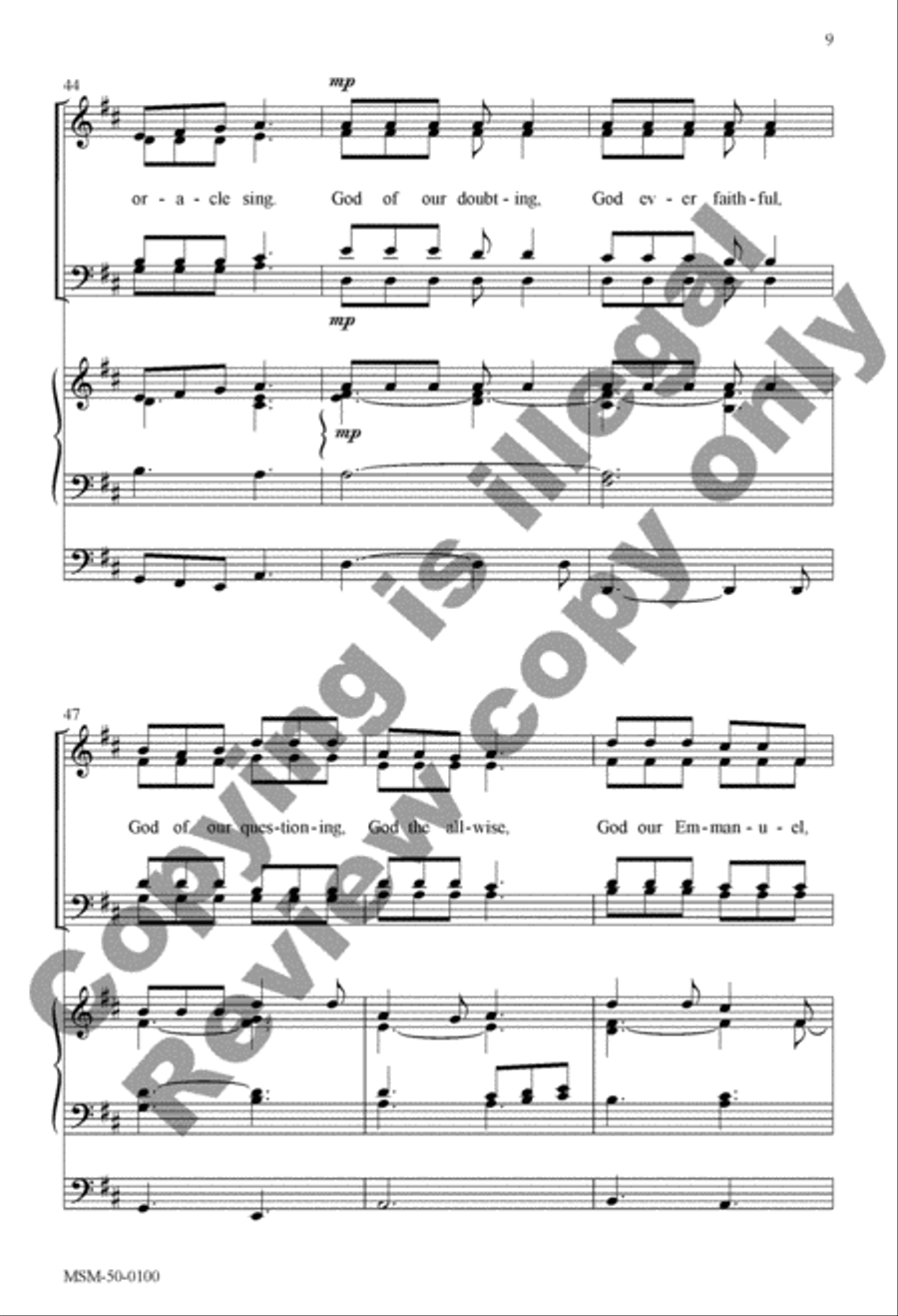 Advent Carol Divisi scores gallery preview page 9