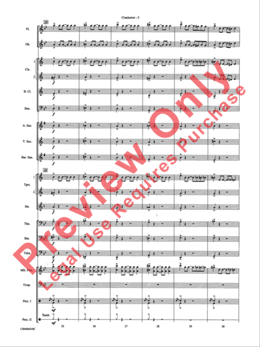 Anything Goes Concert Band scores gallery preview page 7